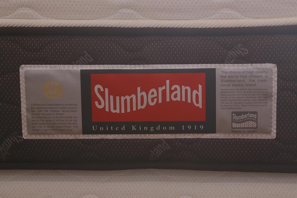 展示品　フランスベッド　SLUMBERLAND(スランバーランド)　SL-021DS　SL-4500C　コイルスプリング　マットレス付きベッド(定価約96万円)(R-042052)