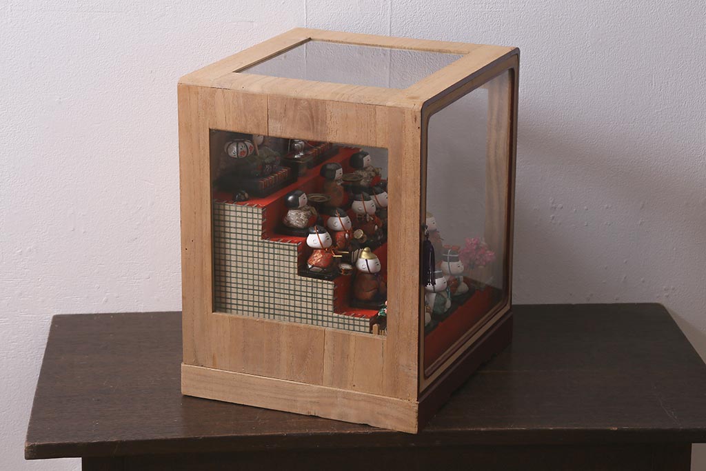 雛人形用ヴィンテージ木製重箱ミニ家具 #1970年代
