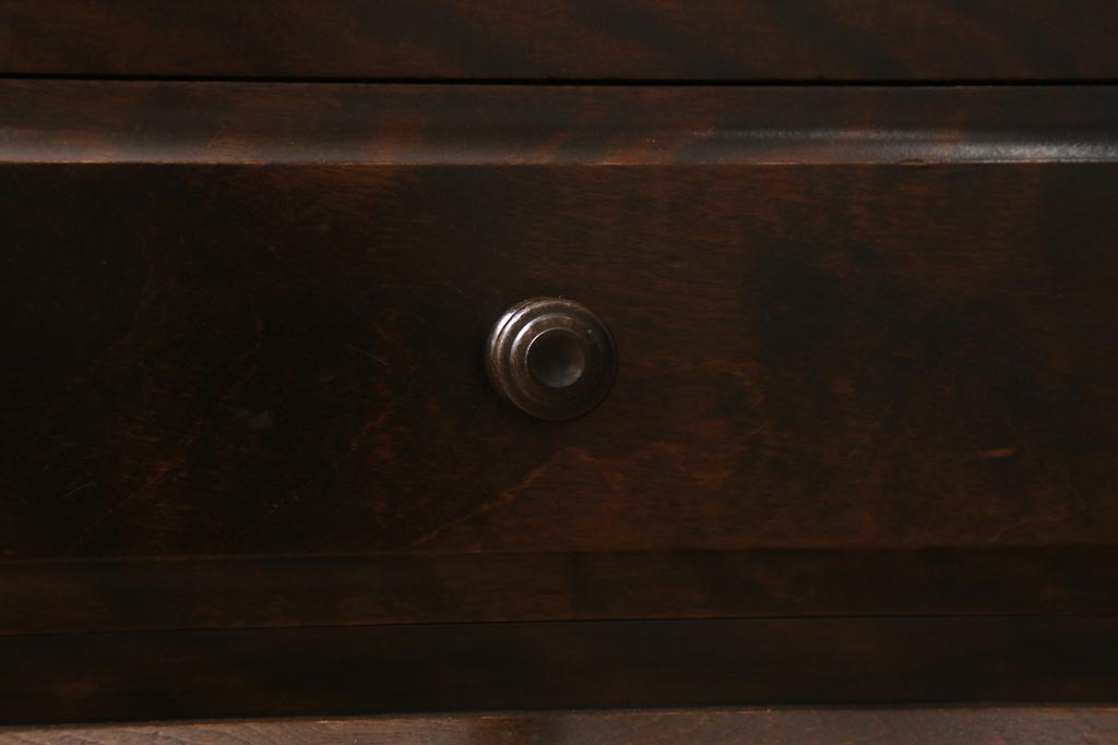 中古　北海道民芸家具　洗練された佇まいが魅力的な本箱・小(ブックケース、収納棚、戸棚)(R-042079)