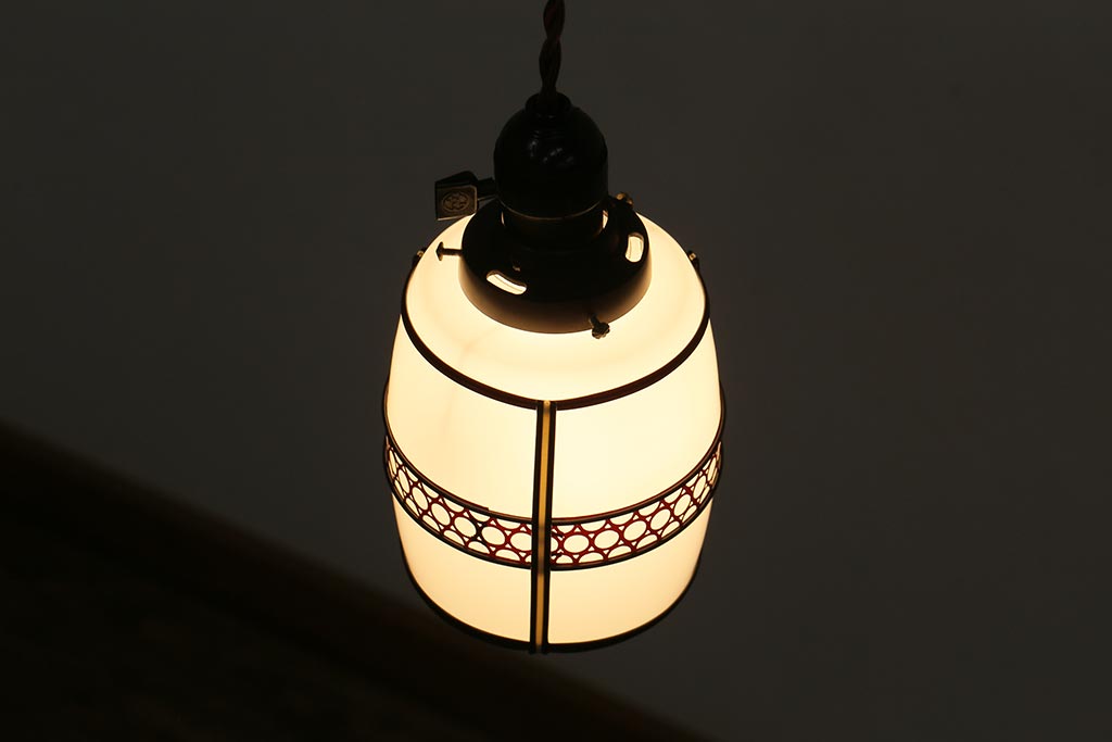 アンティーク照明 昭和初期 和の雰囲気漂う天井照明(吊り下げ照明、ペンダントライト)(R-042097) | ラフジュ工房