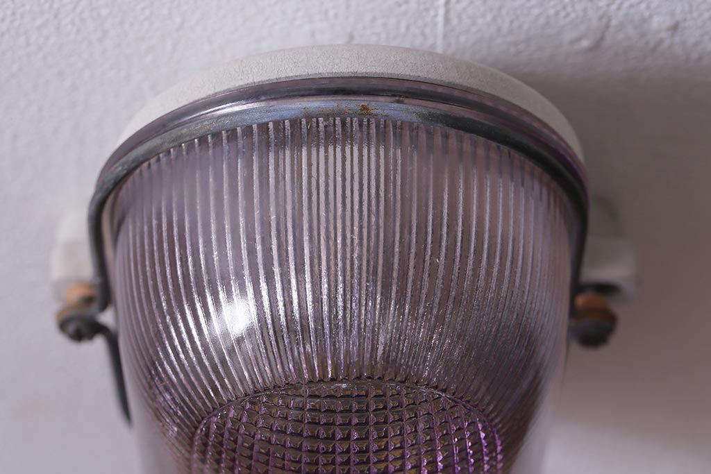 ビンテージ雑貨　和製ヴィンテージ　レトロなカプセルランプ(ウォールランプ、壁付け、壁掛け照明)(R-042102)