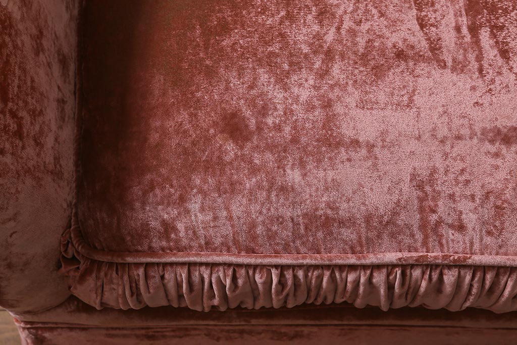 中古　ヨーロッパ製　ベロア　特大!　高級感漂うヨーロピアンなワイドソファ(4人掛け、5人掛け)(定価約200万円)(R-042103)
