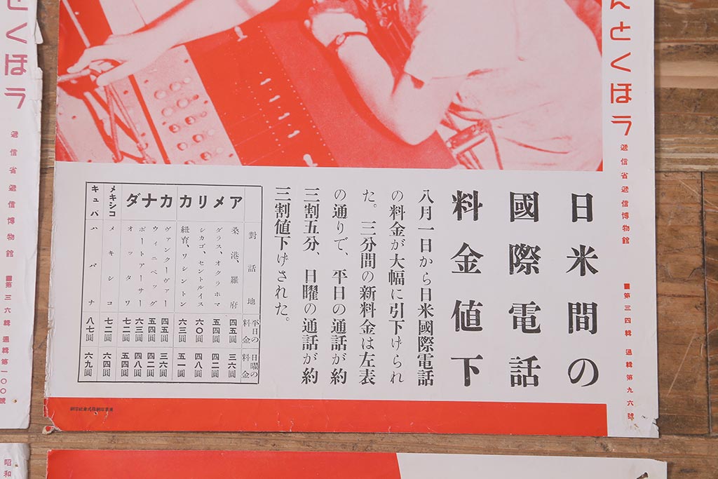 戦前　昭和十五年(昭和15年)　逓信省ポスター10枚セット　「ていしんしゃしんとくほう(逓信寫眞特報)」(R-042108)