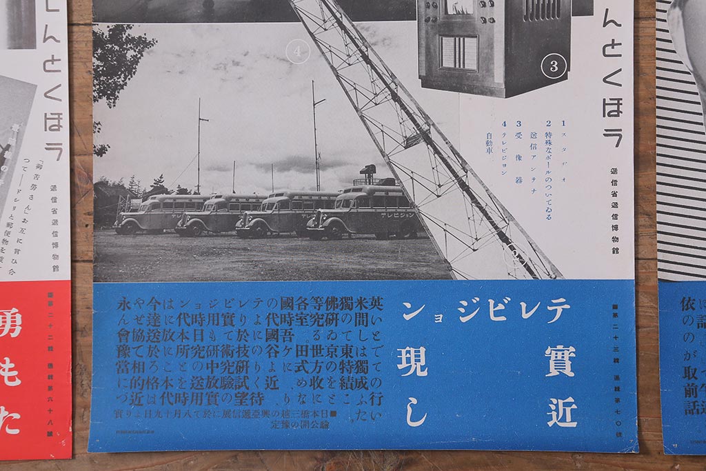 戦前　昭和十四年(昭和14年)　逓信省ポスター10枚セット　「ていしんしゃしんとくほう(逓信寫眞特報)」(R-042112)