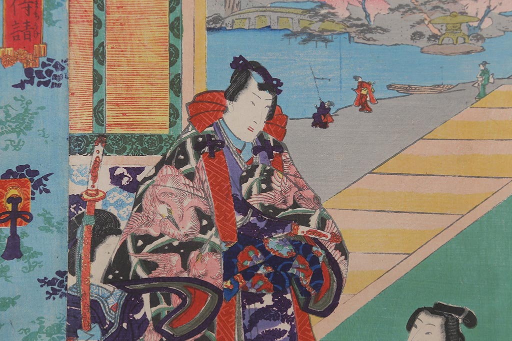 明治期　浮世絵木版画　57枚画帖(國周、豊國、國貞、芳盛、房種、國明)(R-042128)