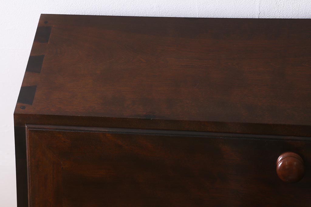 ビンテージ家具　松本民芸家具　シックで上品な佇まいのライティングビューロー(簿記机、在宅ワーク、在宅用ワークデスク、ヴィンテージ)(R-042153)