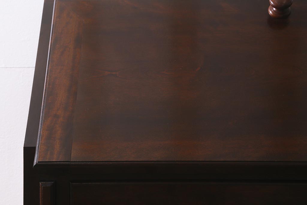 ビンテージ家具　松本民芸家具　シックで上品な佇まいのライティングビューロー(簿記机、在宅ワーク、在宅用ワークデスク、ヴィンテージ)(R-042153)