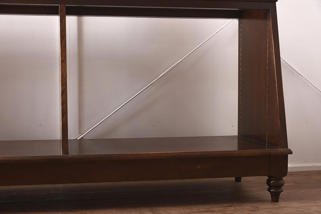 中古　特大サイズ　アンティーク調のショーケース(ガラスケース、陳列棚、ディスプレイケース)(R-042160)