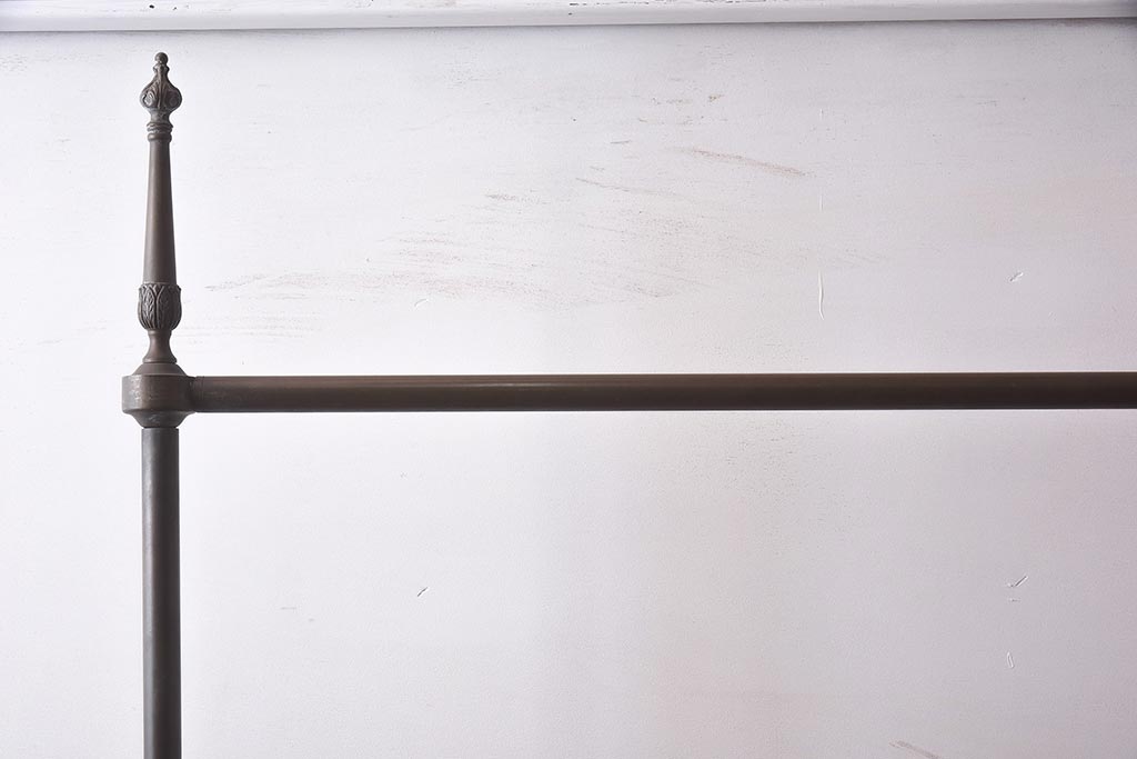 ヴィンテージ家具　イギリス輸入品　真鍮製の高級ハンガーラック(コート掛け、ビンテージ)(R-042237)