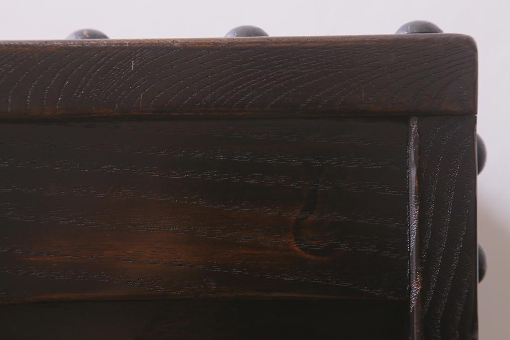 中古　アンティーク風家具　渋い和の雰囲気が魅力の銭箱(銭函)(R-042248)