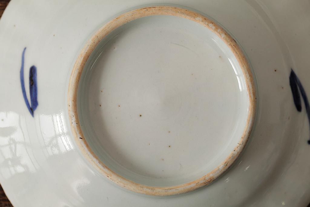 江戸期　古伊万里　色絵染付小皿3枚セット(小鉢、和食器)(R-042317)