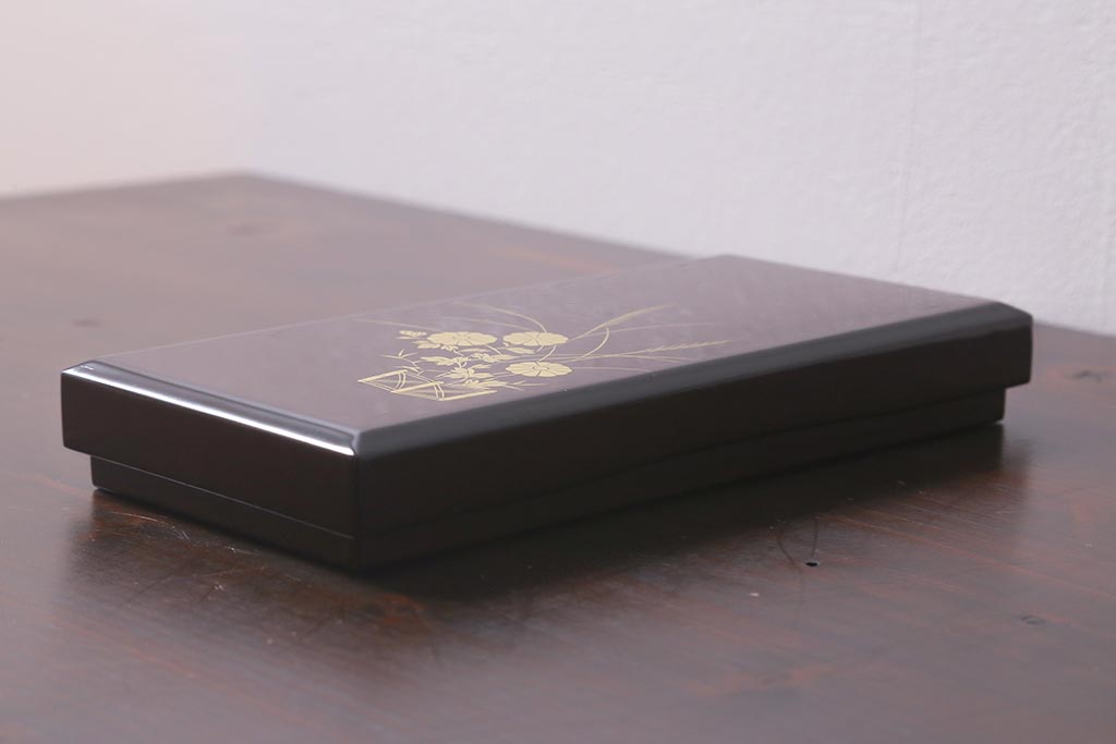 平安象彦 共箱 垣菊蒔絵 硯箱(木製漆器)(R-042359) | ラフジュ工房