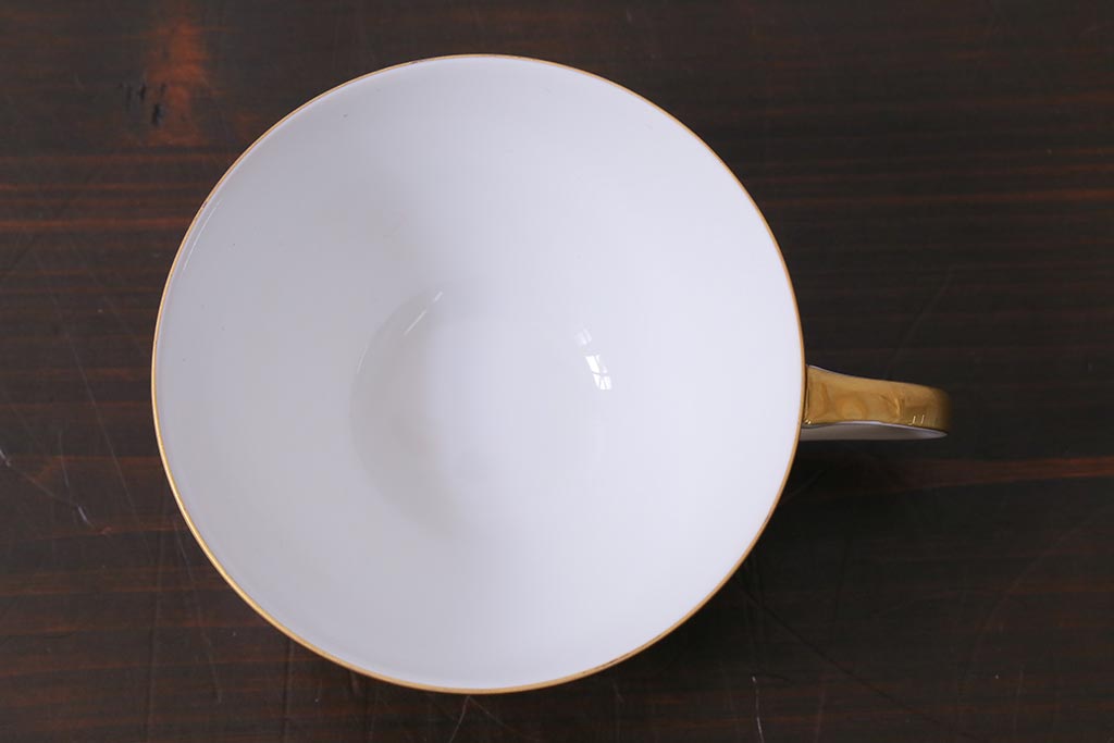 昭和レトロ　未使用　サンゴートーキ(三郷陶器)　陶器カップ&ソーサー6客(R-042360)