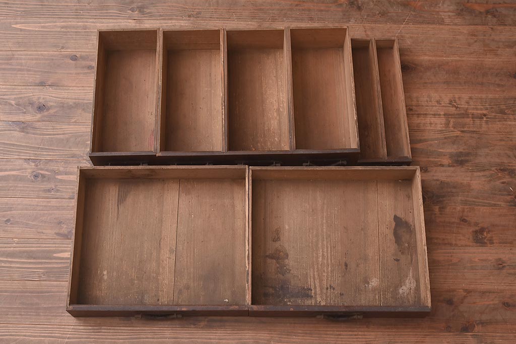 アンティーク家具 和製アンティーク 飾り棚付き! 四尺水屋箪笥(4