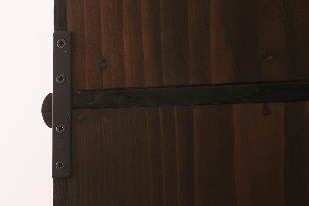 アンティーク家具　和製アンティーク　栗材　大正ロマン　落ち着いた大人の雰囲気漂う重ね戸棚(収納棚、食器棚、本箱)(R-042643)