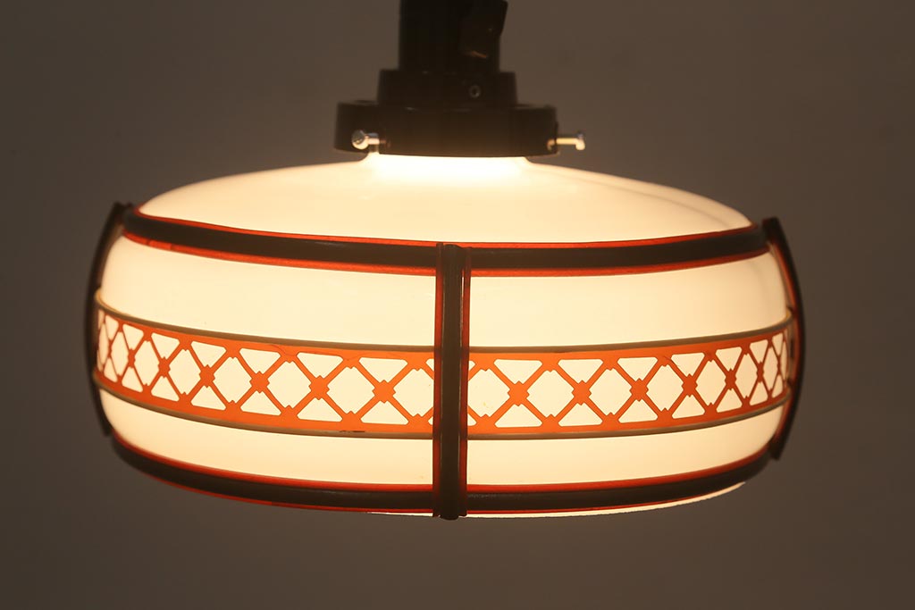 レトロ照明　和の雰囲気高まるペンダントライト(電笠、シェード、天井照明)(R-042730)