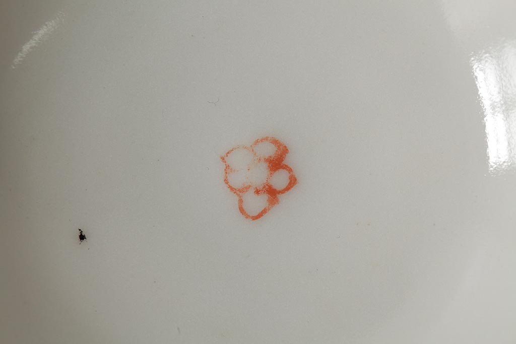 明治大正期　色絵染付蓋茶碗2客セット(和食器)(R-042811)