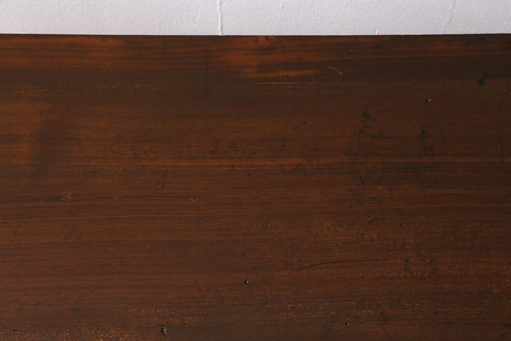 アンティーク家具　和製アンティーク　昭和初期　ヒノキ材　大正ロマンの雰囲気漂う文机(座卓、座机、ローテーブル、センターテーブル)(R-042882)