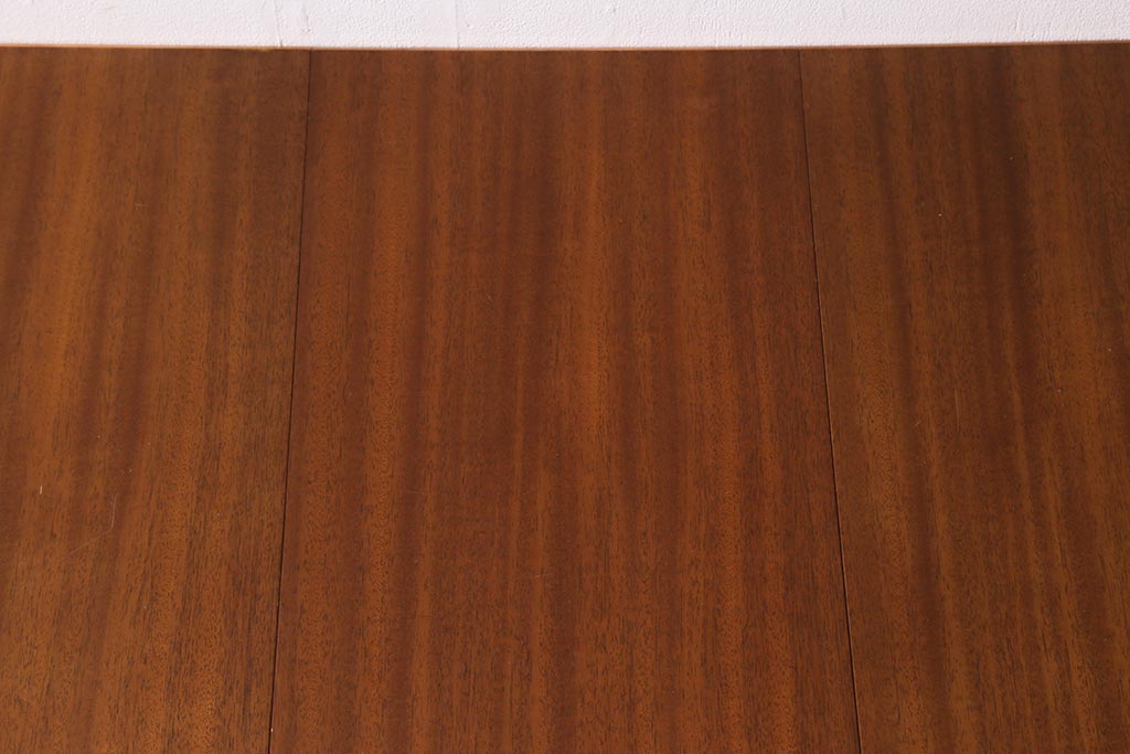 ヴィンテージ家具　北欧ビンテージ　黒塗りの脚がモダンなエクステンションテーブル(ダイニングテーブル、拡張式テーブル)(R-042887)