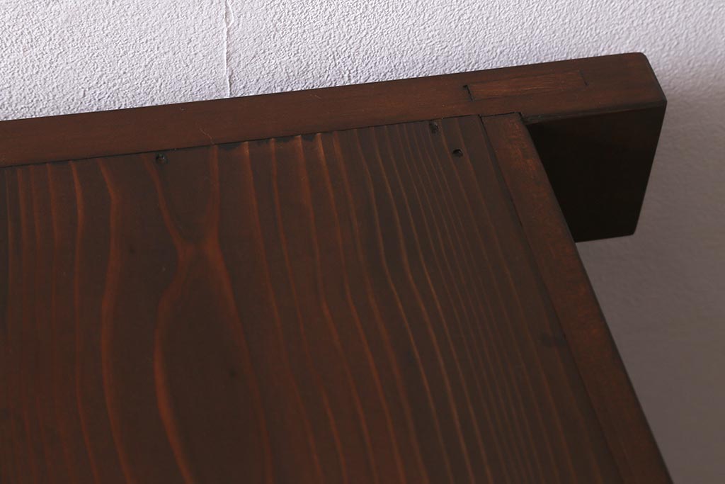 アンティーク家具　脚付きリメイク　ヒノキ材　4枚引き戸の6尺水屋サイドボード(水屋箪笥、戸棚、収納棚)(R-042906)