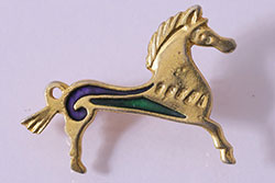 ヴィンテージアクセサリー　馬のモチーフのビンテージブローチ(R-042912)