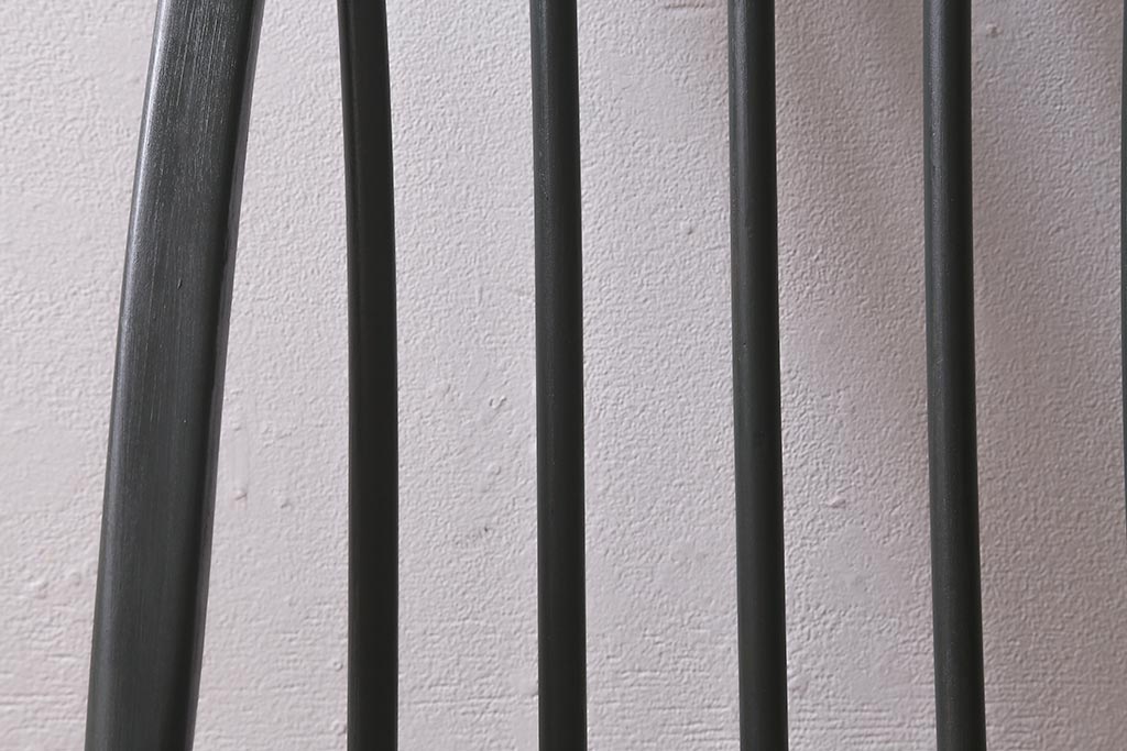 ヴィンテージ家具　ERCOL(アーコール)　ペイント　ダークグリーンがおしゃれなバイカラーのクエーカーチェア(ダイニングチェア、椅子、ビンテージ)(R-042942)