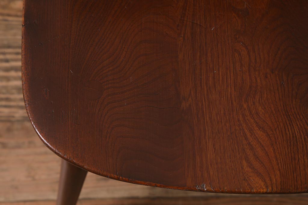 ヴィンテージ家具　イギリスビンテージ　ERCOL(アーコール)　希少!洗練されたデザインのラダーバックチェア(ダイニングチェア、椅子)(R-042957)