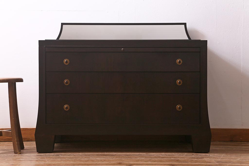 在庫未使用品　IDC大塚家具　ヘンレドン(HENREDON)　Barbara Barry　B8003-06　WN　ナイトテーブル(チェスト)(定価約75万円)(R-042975)