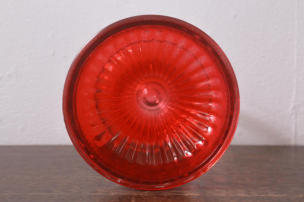 ヴィンテージ雑貨 アメリカビンテージ 赤いガラスがアクセントのオイル