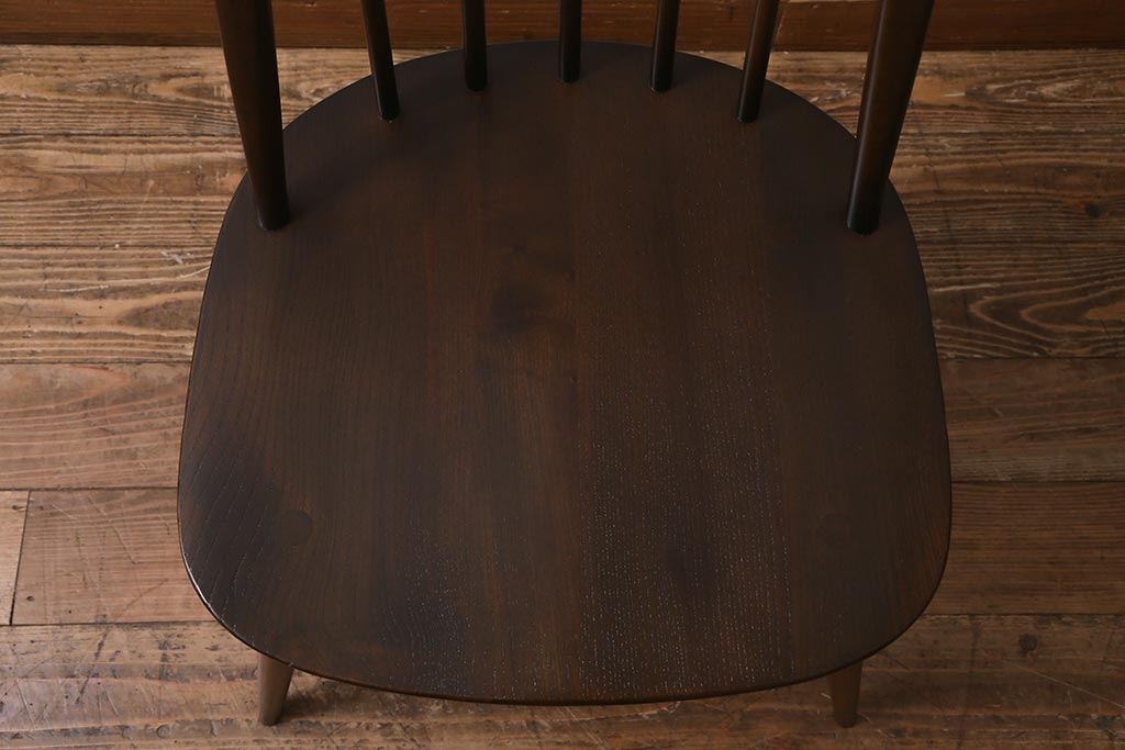 ヴィンテージ家具　ERCOL(アーコール)　クッション付き　カントリースタイルにも合うクエーカーチェア(椅子、ビンテージ)(R-042990)