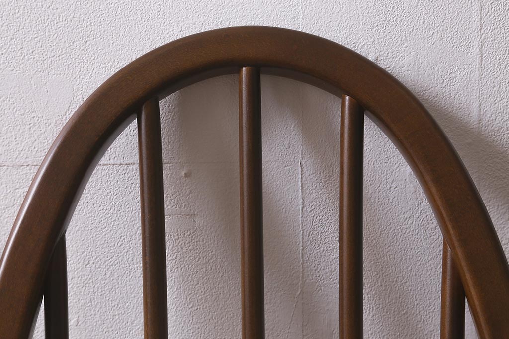 ヴィンテージ家具　ERCOL(アーコール)　クッション付き　カントリースタイルにも合うクエーカーチェア(椅子、ビンテージ)(R-042991)