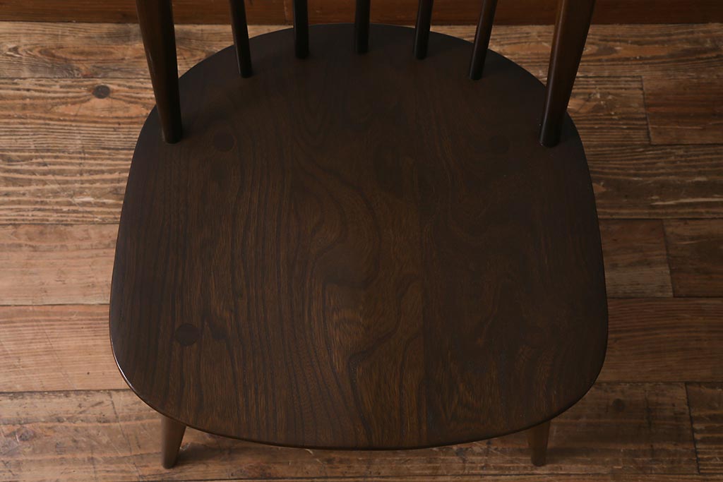 ヴィンテージ家具　ERCOL(アーコール)　クッション付き　カントリースタイルにも合うクエーカーチェア(椅子、ビンテージ)(R-042992)