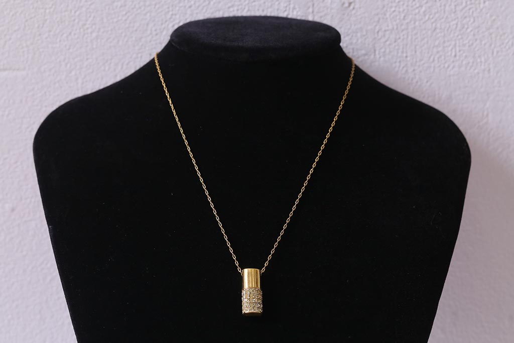 ビンテージアクセサリー　和製ビンテージ　クラシカルなデザインのネックレス(R-043016)