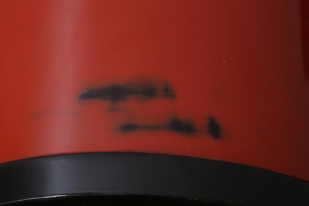 昭和初期　根来塗　高級感あふれる色使いの火鉢一対・箱付き(手焙り、漆塗り)(R-043020)