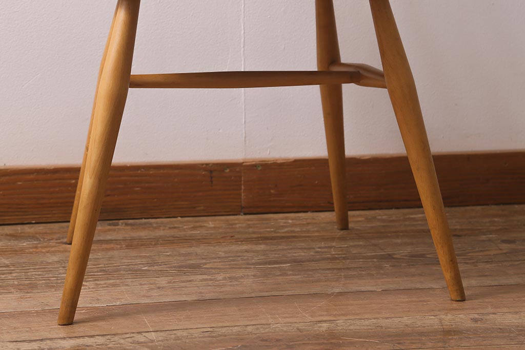 ヴィンテージ家具　イギリスビンテージ　ERCOL(アーコール)　ゴールドスミス　ナチュラルな木色のチェア (ダイニングチェア、椅子)(R-043028)