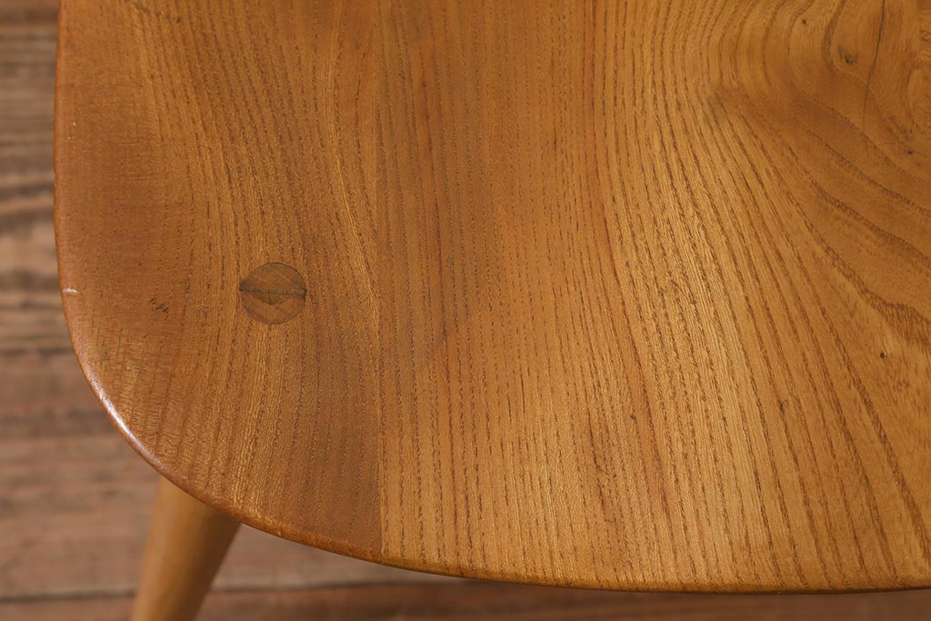 ヴィンテージ家具　イギリスビンテージ　ERCOL(アーコール)　ゴールドスミス　ナチュラルな木色のチェア (ダイニングチェア、椅子)(R-043030)