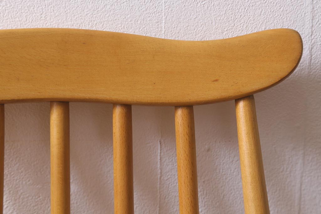 ヴィンテージ家具　イギリスビンテージ　ERCOL(アーコール)　ゴールドスミス　ナチュラルな木色のチェア (ダイニングチェア、椅子)(R-043031)