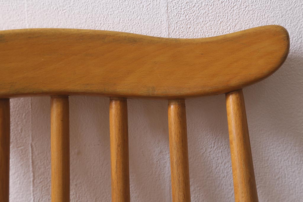 ヴィンテージ家具　イギリスビンテージ　ERCOL(アーコール)　ゴールドスミス　ナチュラルな木色が魅力のチェア (ダイニングチェア、椅子)(R-043077)