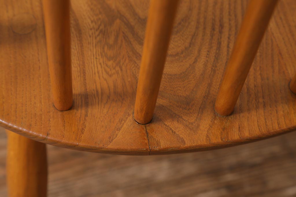 ヴィンテージ家具　イギリスビンテージ　ERCOL(アーコール)　ゴールドスミス　ナチュラルな木色が魅力のチェア (ダイニングチェア、椅子)(R-043077)