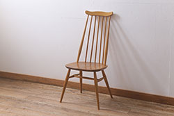 ヴィンテージ家具　イギリスビンテージ　ERCOL(アーコール)　ゴールドスミス　ナチュラルな木色が魅力のチェア (ダイニングチェア、椅子)(R-043077)