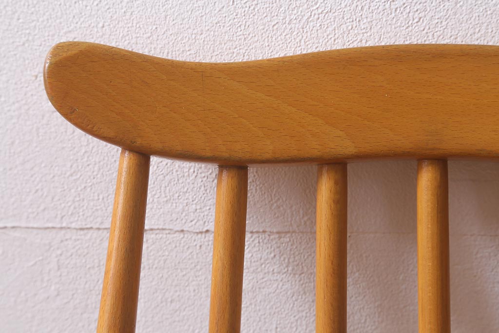 イギリスビンテージ　ERCOL(アーコール)　ゴールドスミス　ナチュラルスタイルにぴったりのチェア(椅子)(R-043078)