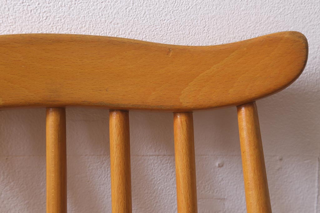 イギリスビンテージ　ERCOL(アーコール)　ゴールドスミス　ナチュラルスタイルにぴったりのチェア(椅子)(R-043078)