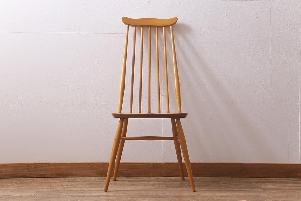 イギリスビンテージ　ERCOL(アーコール)　ゴールドスミス　ナチュラルスタイルにぴったりのチェア(椅子)(R-043079)