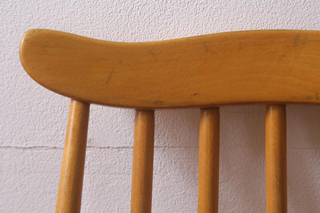 イギリスビンテージ　ERCOL(アーコール)　ゴールドスミス　ナチュラルスタイルにぴったりのチェア(椅子)(R-043079)
