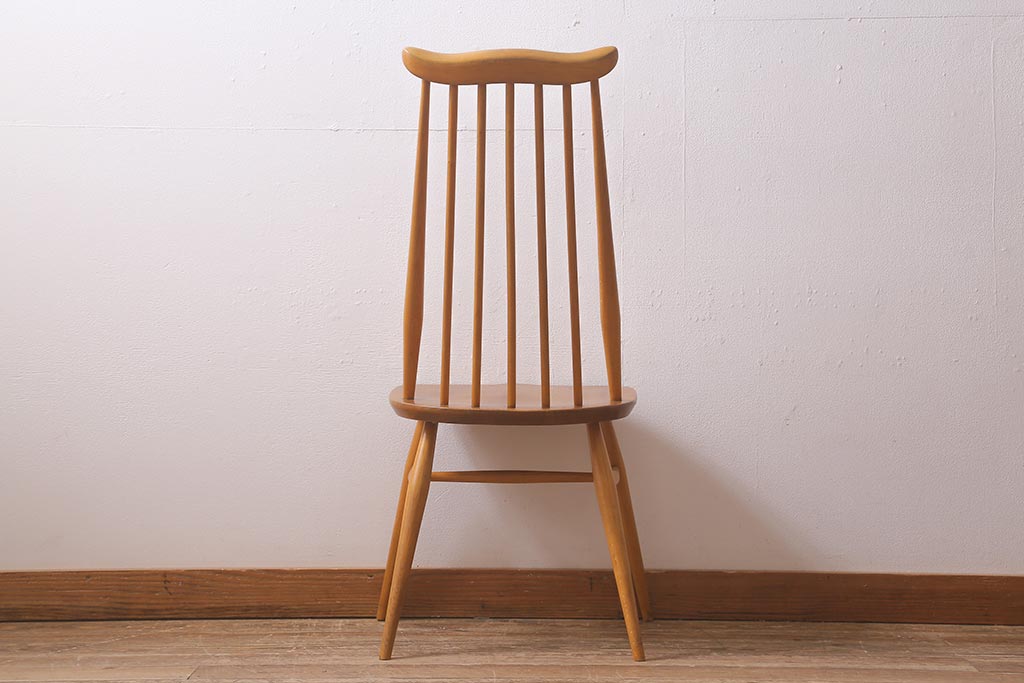 イギリスビンテージ　ERCOL(アーコール)　ゴールドスミス　ナチュラルスタイルにぴったりのチェア(椅子)(R-043079)