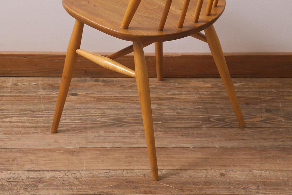 イギリスビンテージ　ERCOL(アーコール)　ゴールドスミス　ナチュラルスタイルにぴったりのチェア(椅子)(R-043080)