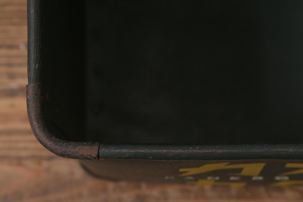 レトロ雑貨　昭和レトロ　古い　カネボウ　カタン糸　ボテ箱(鐘紡、収納箱)(R-043257)