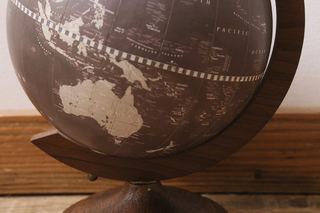ヴィンテージ雑貨 イタリア Zoffoli Geographia 地球儀(グローブ