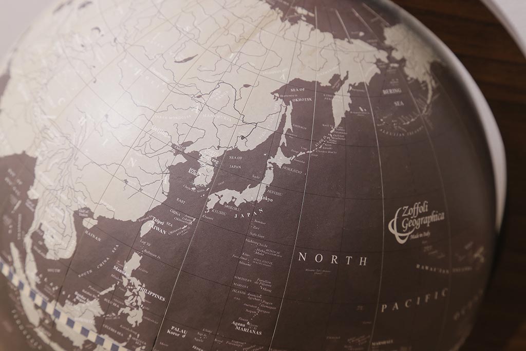 ヴィンテージ雑貨 イタリア Zoffoli Geographia 地球儀(グローブ