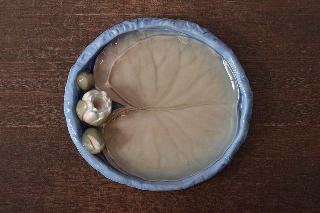 B&G(ビングオーグレンダール)　コペンハーゲン　蓮の花プレート(中皿、洋食器)(R-043337)